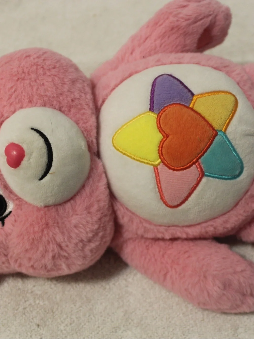 2022 Care Bear True Heat Bear Pink Stuffed Animals Cuddle Plush Doll 13